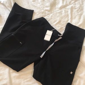 Black scrub pants